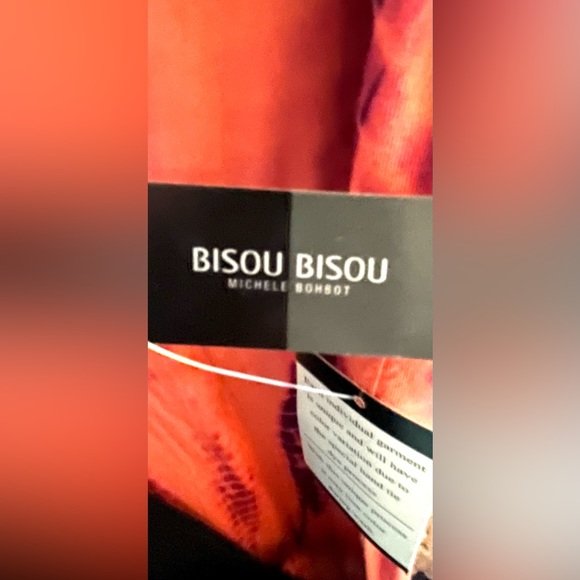 NEW WT  Bisou Bisou Orange & Purple Dress,  Size Small but plenty stretchable - Picture 7 of 7